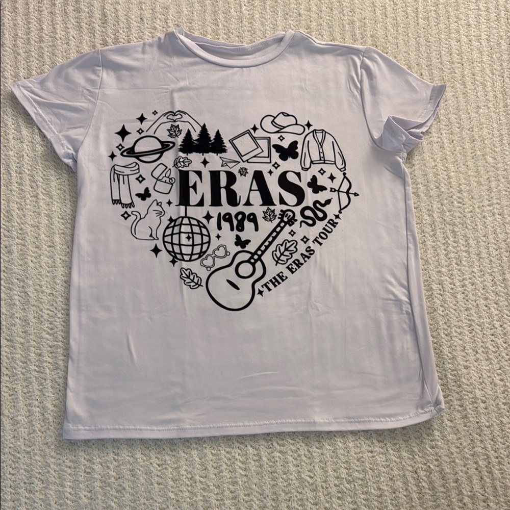 White Graphic Kids T-Shirt